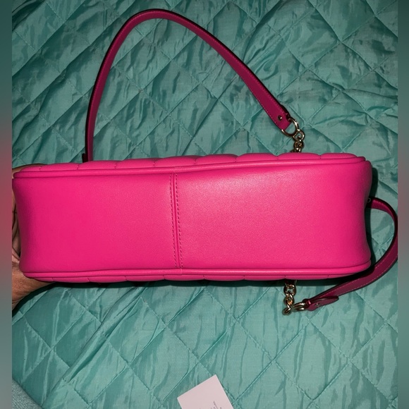 COACH Cammie Quilted Leather - Hot Pink Fuchsia NWOT Pristine gift ready - Picture 7 of 16